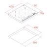 INDUCCION TEKA IZC63320MPS 3 ZONAS MESTRE PAELLER 32CMS.