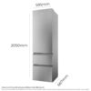 COMBI HAIER HTR3620ENMG NF 205x60 E INOX COMBI HAIER HTR3620ENMG NF 205x60 E INOX