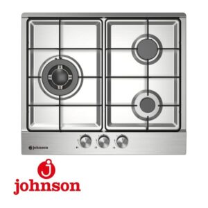ENCIMERA GAS JOHNSON 3 FUEGOS 60CM TRIPLE ANILLO ACERO INOXIDABLE JAMA3BX1 ENCIMERA GAS JOHNSON 3 FUEGOS 60CM TRIPLE ANILLO ACERO INOXIDABLE JAMA3BX1