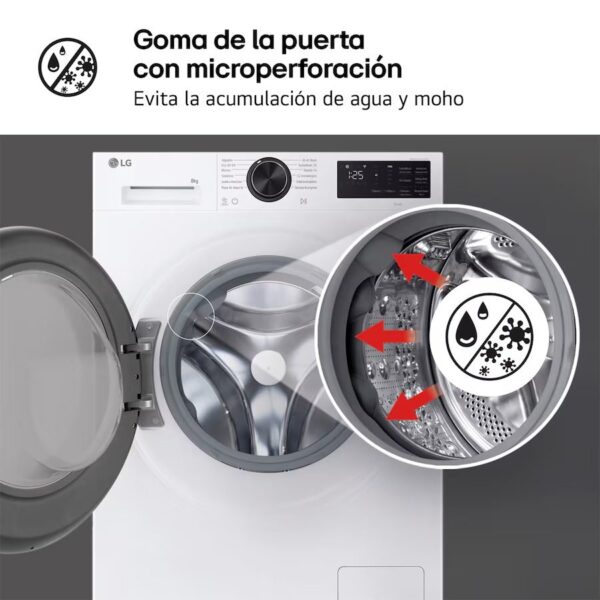 LAVADORA LG F2X50S8TLB 8KG 1200RPM A-30% FONDO REDUCIDO