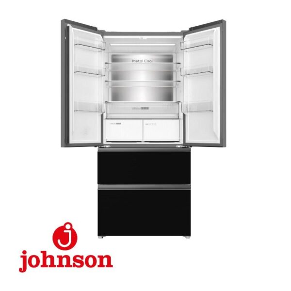 FRIGORIFICO FRANCES JOHNSON NF 190X84X64CM 532L E CRISTAL NEGRO INST. FLEXIBLE JRFS1986ENGN
