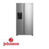 SIDE BY SIDE JOHNSON 179.3X91X70 CM NF CLASE E INOX DISPENSADOR HIELO Y AGUA JRSS1799ENX