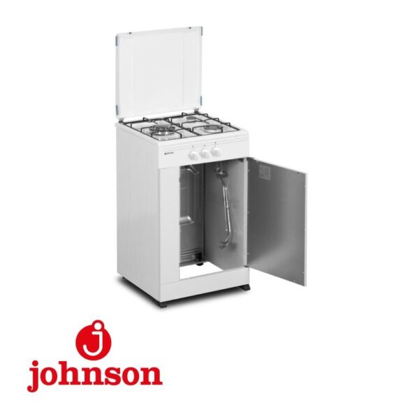 COCINA 3 FUEGOS PORTABOMBONAS JOHNSON 50CM BLANCO COCI50P3