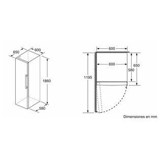 FRIGO COOLER BALAY 3FCE553ME 186X60 E INOX FRIGO COOLER BALAY 3FCE553ME 186X60 E INOX