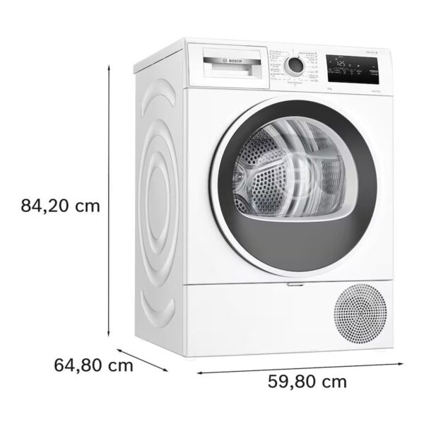 SECADORA BOSCH WTR85V00ES 8KG B.CALOR D
