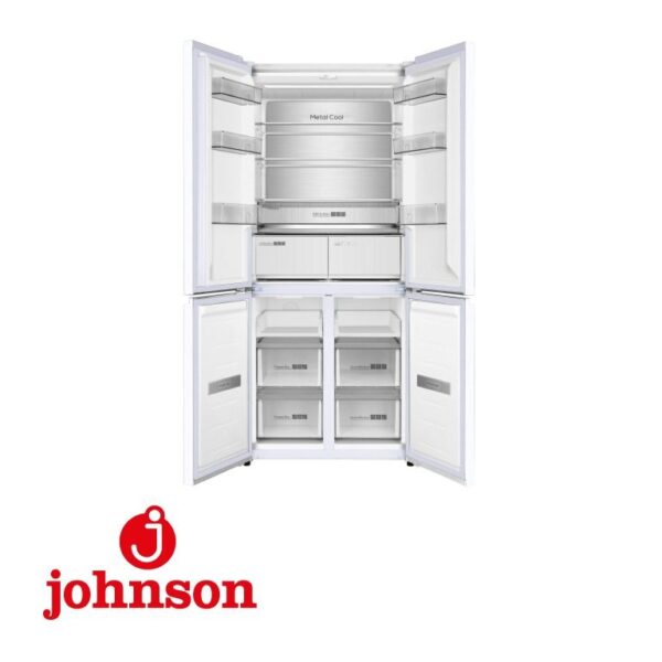 FRIGORIFICO 4 PUERTAS JOHNSON 190x83,3x64,1CM NF CLASE E CRISTAL BLANCO JR4D1986ENGW