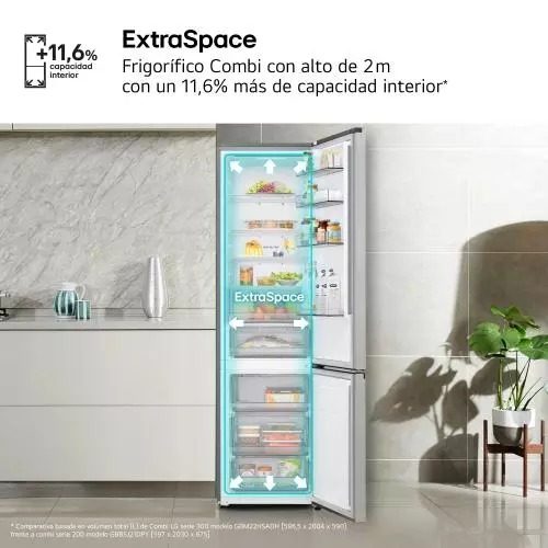 COMBI LG GBBSJ21DPY NF 203X60 D INOX