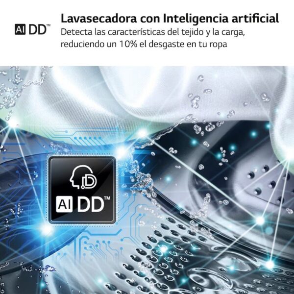 LAVADORA SECADORA LG F4DR6009A1W 9/6KG 1400RPM D/A