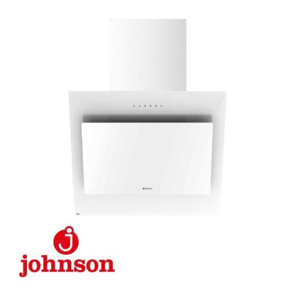 CAMPANA DECORATIVA JOHNSON 60CM 800M3/H CRISTAL BLANCA KON608B