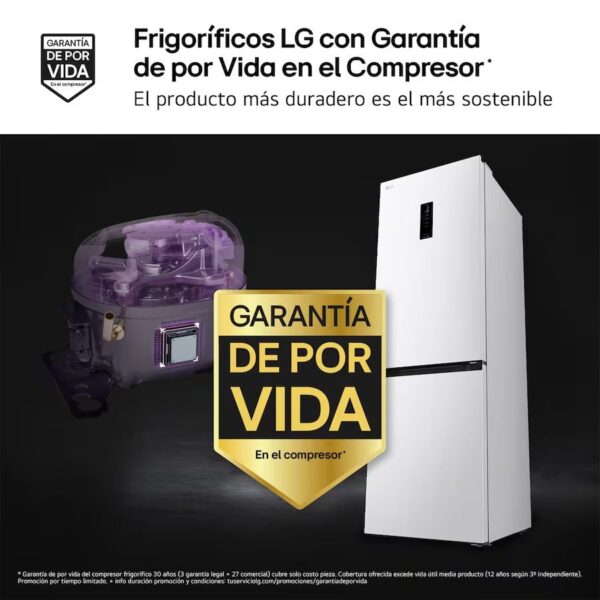COMBI LG GBBSJ11ESW DOORCOOLING+ NF 186X60 E BLANCO COMBI LG GBBSJ11ESW DOORCOOLING+ NF 186X60 E BLANCO