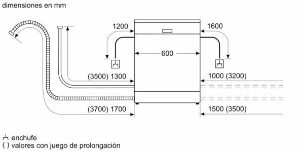 LAVAVAJILLAS BALAY 3VS572IP E INOX 3ª BANDEJA