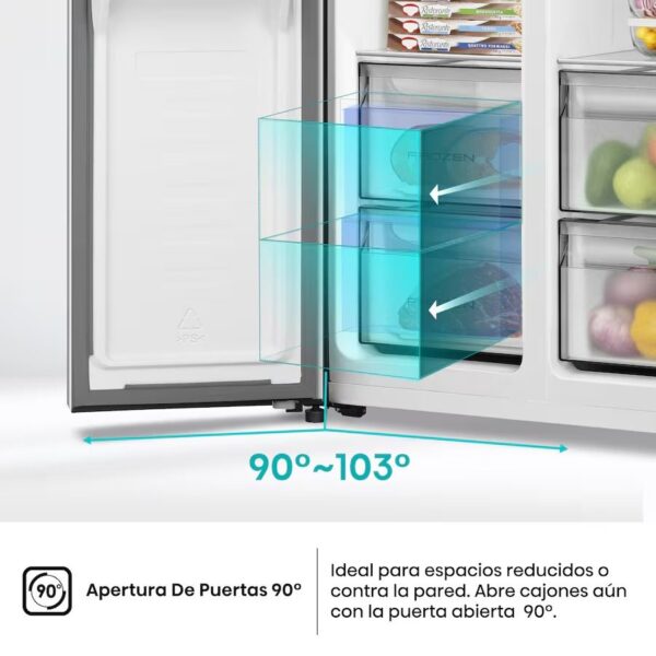 AMERICANO HISENSE RS3P538NAIE NF 179X91 E INOX AMERICANO HISENSE RS3P538NAIE NF 179X91 E INOX