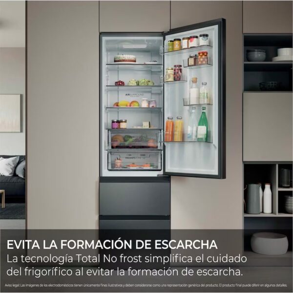 COMBI HAIER HTR3620ENMG NF 205x60 E INOX COMBI HAIER HTR3620ENMG NF 205x60 E INOX