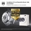 LAVADORA SECADORA LG W4X1085NWH 8/5KG 1400RPM E/A