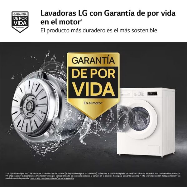 LAVADORA SECADORA LG W4X1085NWH 8/5KG 1400RPM E/A