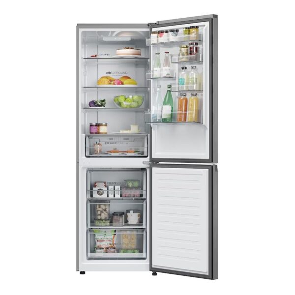COMBI HAIER HDPR1618CNPK 185x60 CLASE C NF INOX COMBI HAIER HDPR1618CNPK 185x60 CLASE C NF INOX
