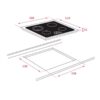 VITROCERAMICA TEKA TZ6315 3 ZONAS BISEL FRONTAL VITROCERAMICA TEKA TZ6315 3 ZONAS BISEL FRONTAL