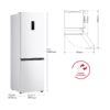 COMBI LG GBBSJ11ESW DOORCOOLING+ NF 186X60 E BLANCO COMBI LG GBBSJ11ESW DOORCOOLING+ NF 186X60 E BLANCO