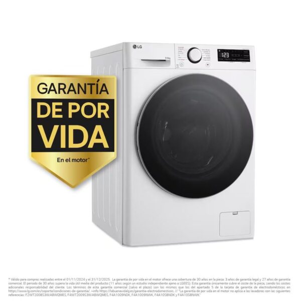 LAVADORA SECADORA LG F4DR6009A1W 9/6KG 1400RPM D/A