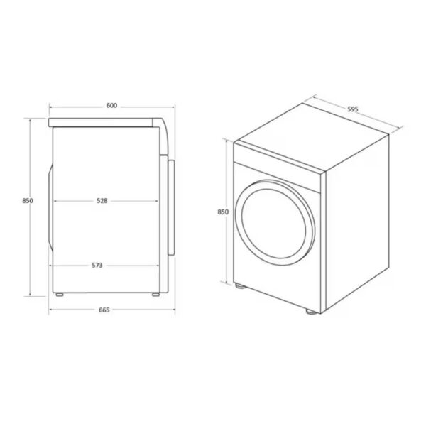 SECADORA HAIER HD80A2939S 8KG B.CALOR E BLANCA