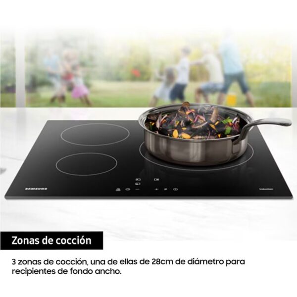 INDUCCION SAMSUNG NZ63M3707AK/UR 3 ZONAS 28 CMS. INDUCCION SAMSUNG NZ63M3707AK/UR 3 ZONAS 28 CMS.