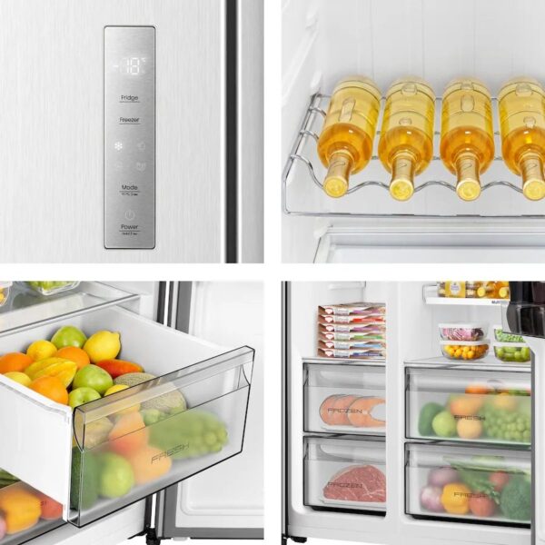 AMERICANO HISENSE RS3P538NAIE NF 179X91 E INOX AMERICANO HISENSE RS3P538NAIE NF 179X91 E INOX