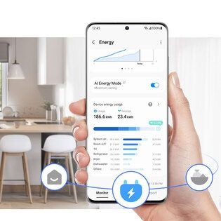 COMBI SAMSUNG SMART RB38C603DSAEF NF 203X60 D INOX