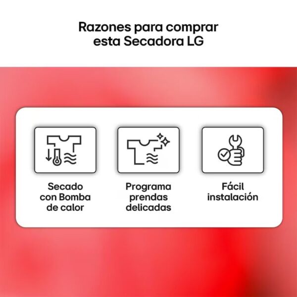 SECADORA LG RHA1008NDK 8KG B. CALOR D INOX