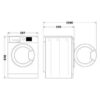 SECADORA 8KG WHIRPOOL B. CALOR CLASE D CWSD83MWBSES