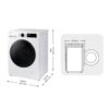 LAVADORA SECADORA SAMSUNG WD90DG5B15BEEC 9/6KG 1400 RPM