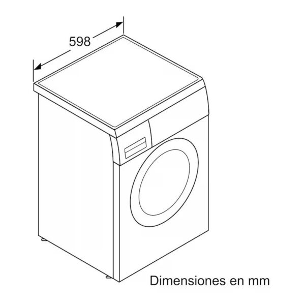 LAVADORA BOSCH WUU28T8XES 8KG 1400RPM A INOX