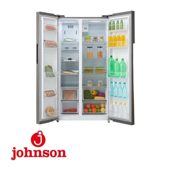 SIDE BY SIDE JOHNSON 176.5X89.7X70.6 CM CLASE E DISPLAY LED INOX JRSS1779ENX