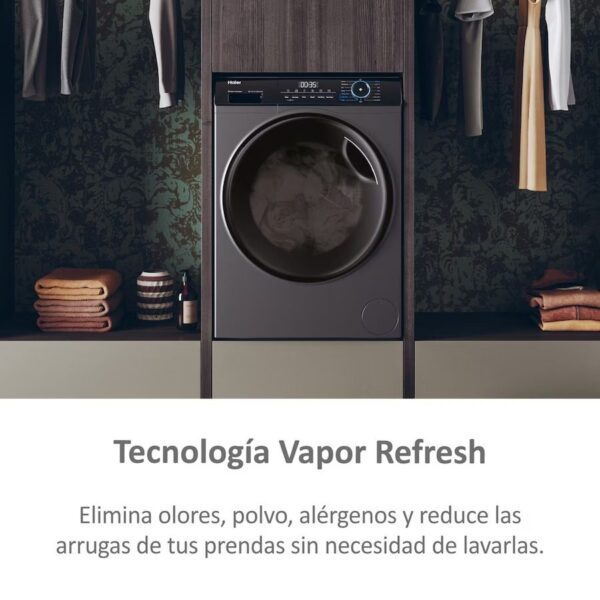 LAVADORA SECADORA HAIER HWD80B14939S8IB 8/5 INOX