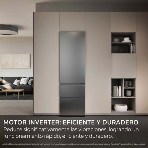 COMBI HAIER HTR3620ENMG NF 205x60 E INOX COMBI HAIER HTR3620ENMG NF 205x60 E INOX