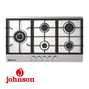ENCIMERA GAS JOHNSON 5 FUEGOS 90CM (PARA HUECO 81,5CM) FUEGO TRIPLE PARRILL JAMA590BX