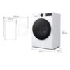 LAVADORA LG F2X50S8TLB 8KG 1200RPM A-30% FONDO REDUCIDO