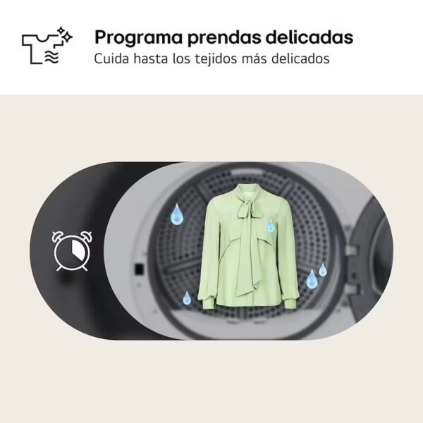 SECADORA LG RHA1008NDK 8KG B. CALOR D INOX