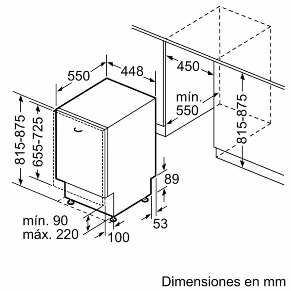 LAVAVAJILLAS INTEGRABLE BALAY 3VT4032NA 45CM D