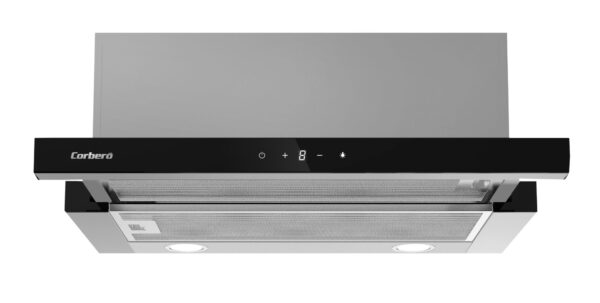 CAMPANA CORBERO 60 ANETO660X 621M3/H A INOX&NEGRO