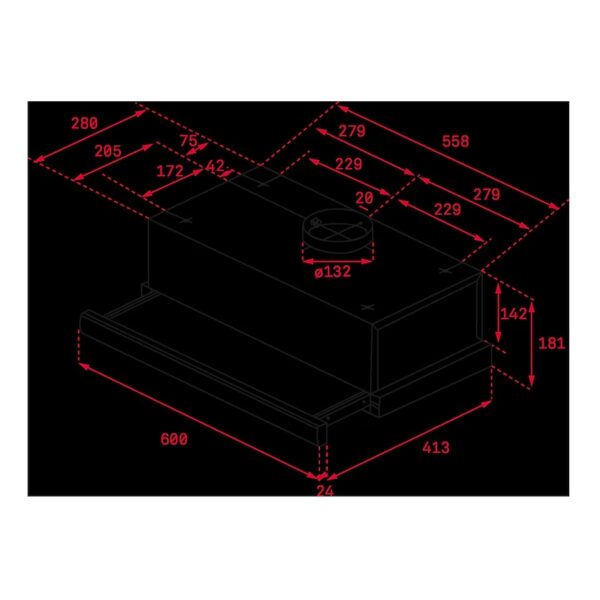 CAMPANA TEKA 60 TL6310WH 332 M3/H BLANCO