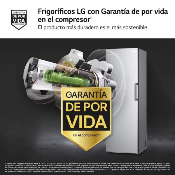 FRIGO COOLER LG GLT51PZGSZ NF 186X60 E INOX