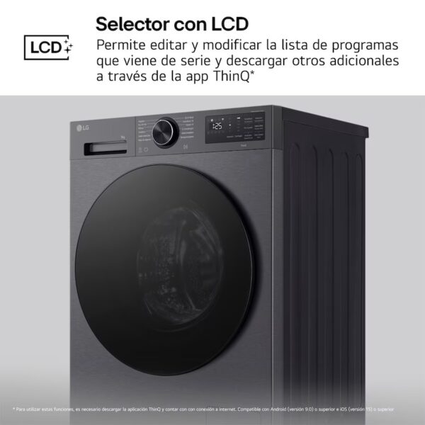 LAVADORA LG F4X5009TBB 9KG 1400RPM A-40% GRAFITO