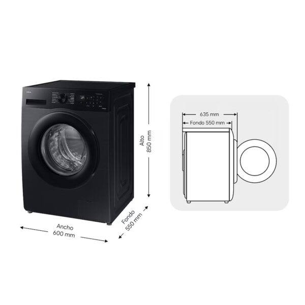 LAVADORA SAMSUNG WW90CGC04DABEC 9KG 1400RPM A-10%