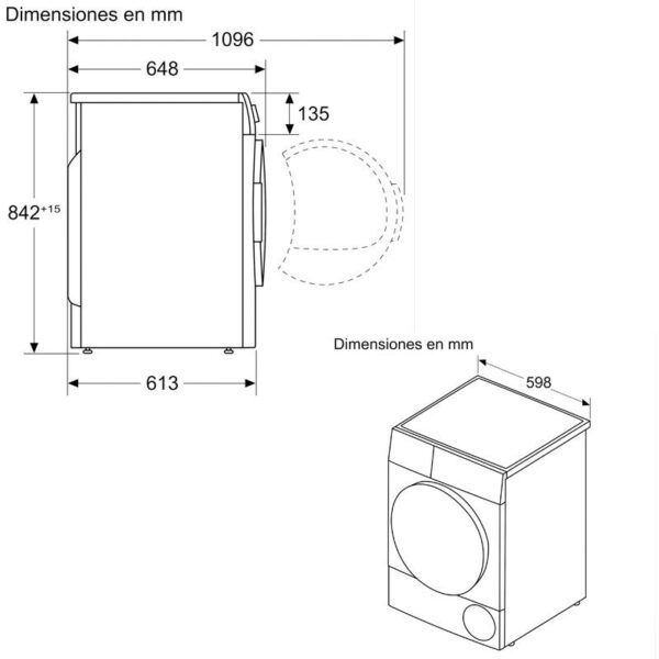 SECADORA 9KG BALAY 3SB093XC INOX ANTIHUELLAS MATE