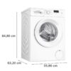 LAVADORA BOSCH WGE03400EP 8KG 1400RPM CLASE A