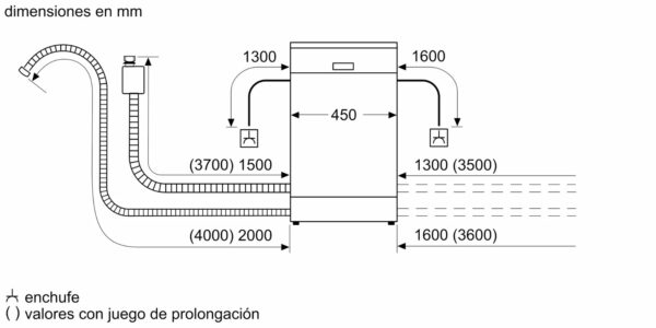 LAVAVAJILLAS BALAY 3VN4031BA 45CM CLASE D BLANCO