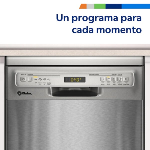 LAVAVAJILLAS BALAY 3VN4031IA 45CM CLASE E INOX