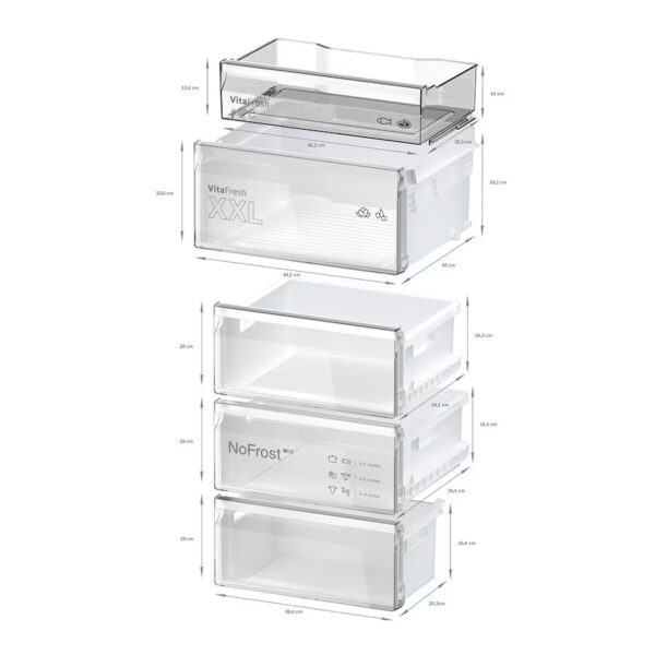 COMBI BOSCH KGN392WCF NF 203x60 CLASE C BLANCO
