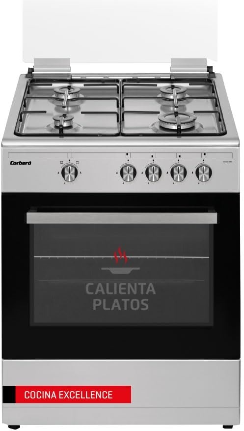 COCINA CORBERO CCSF60420BX 60X63 4F INOX BUTANO