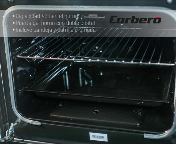 COCINA CORBERO CCSF60420BW 60x63 4F BUTANO